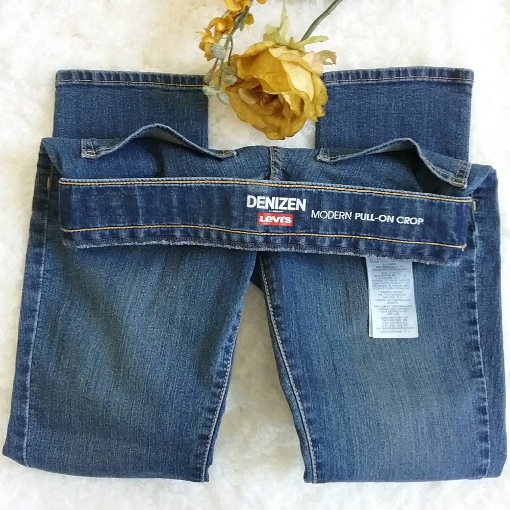Levi's Denizen Modern Pull-on Crop Girls Jeans - Picture 5 of 7